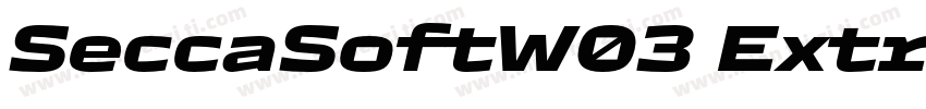 SeccaSoftW03 ExtraBoldIt Regular字体转换
